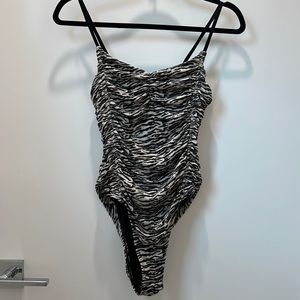 Topshop Zebra Print Bodysuit